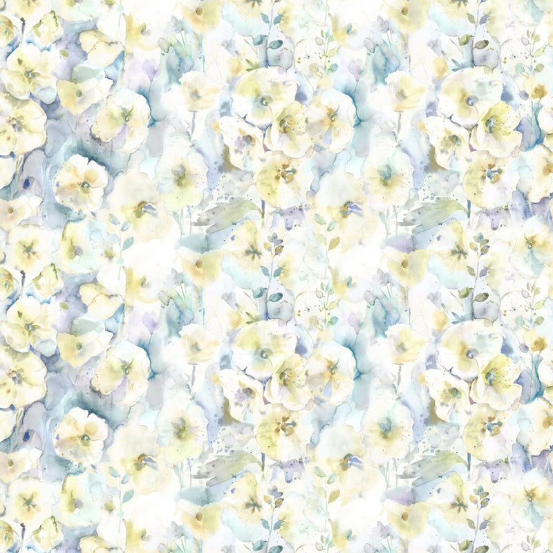 Voyage Maison Isabela Printed Cotton Fabric in Lemon