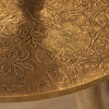 Damask Brown Furniture - Isadora Embossed Side Table Table Antique Brass Voyage Maison