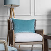 Plain Blue Cushions - Isernia  Cushion Cover Aqua Additions