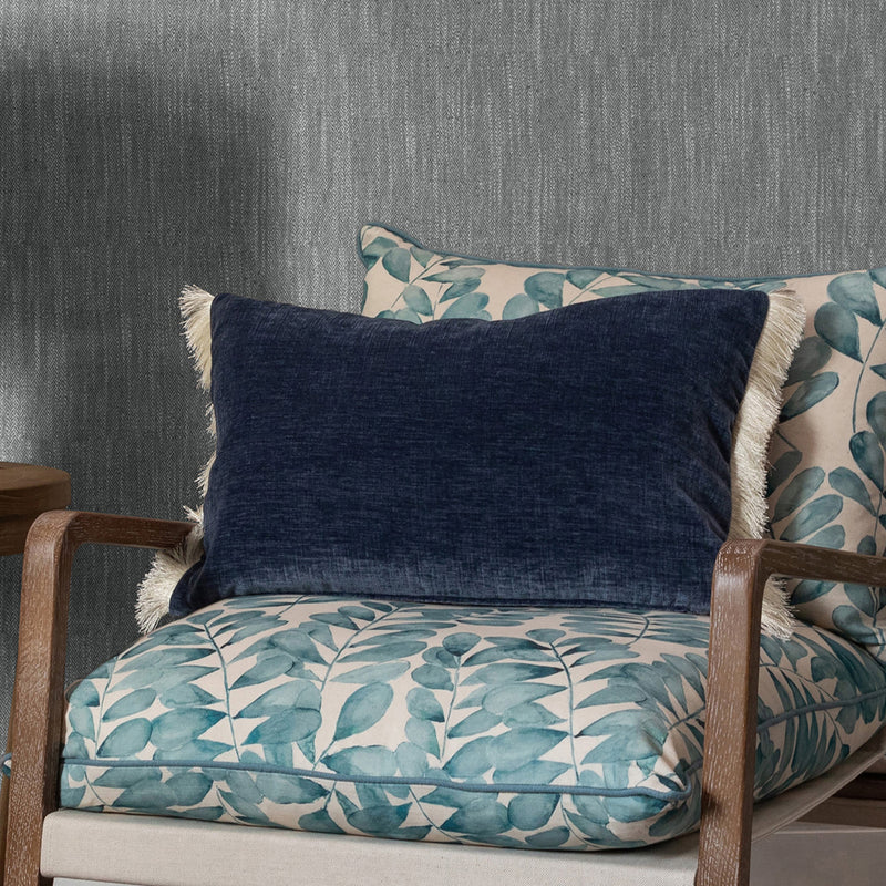 Plain Blue Cushions - Isernia  Cushion Cover Denim Additions