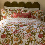 Floral Multi Bedding - Ishana Reversible Floral Duvet Cover Set Russet Seventy Three