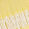 Plain Butter Yellow Throws - Isla Woven Tasselled Throw Butter Yellow Wylder