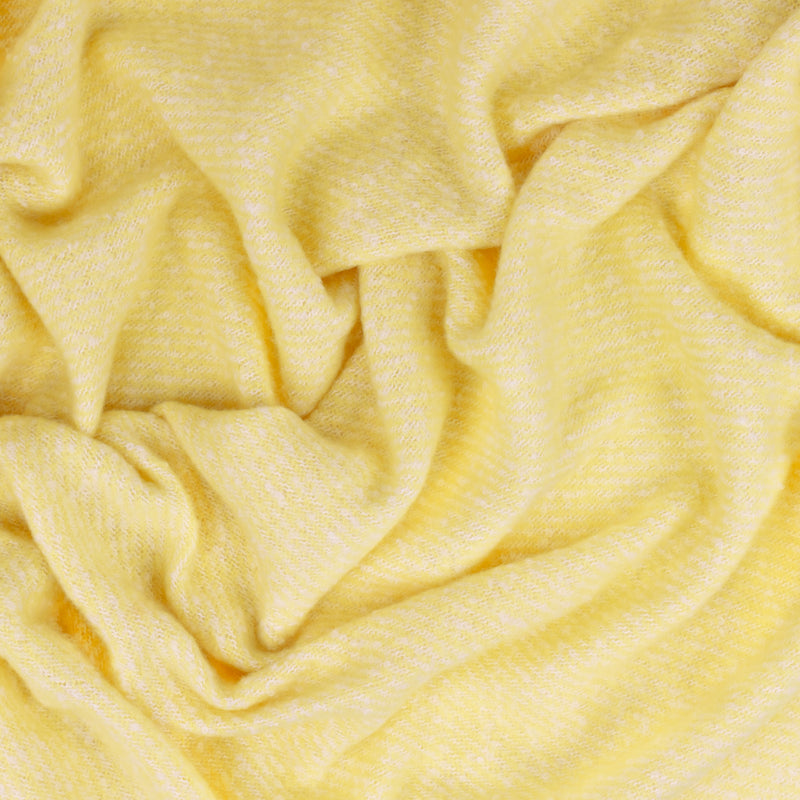 Plain Butter Yellow Throws - Isla Woven Tasselled Throw Butter Yellow Wylder