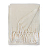 Isla Woven Tasselled Throw Cream