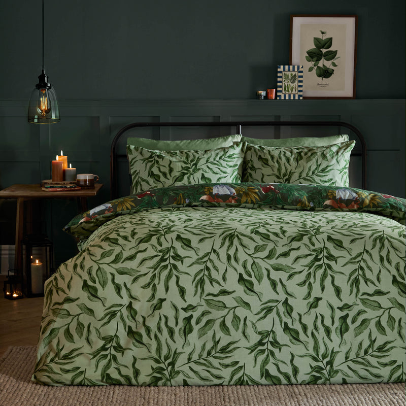  Bedding  - Into The Woods  Duvet Cover Set Forest Green Furn