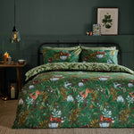  Bedding  - Into The Woods  Duvet Cover Set Forest Green Furn