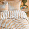  Bedding - Izzie  Duvet Cover Set Blue/Caramel Duvet Day