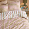  Bedding - Izzie  Duvet Cover Set Green/Pink Duvet Day