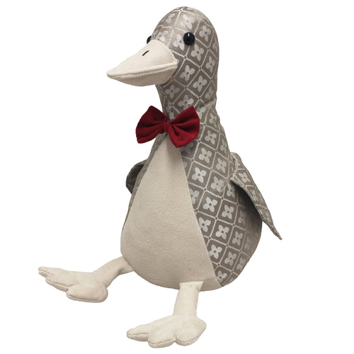 Essentials Jacquard Duck Jacquard Door Stop in Brown