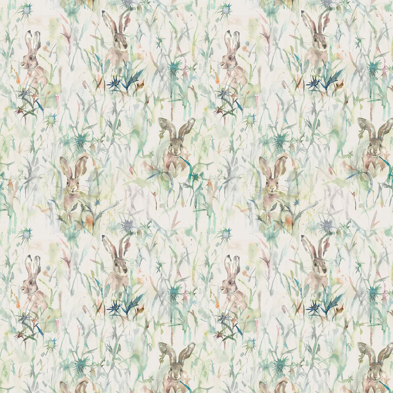 Voyage Maison Jackrabbit Printed Cotton Fabric in Natural