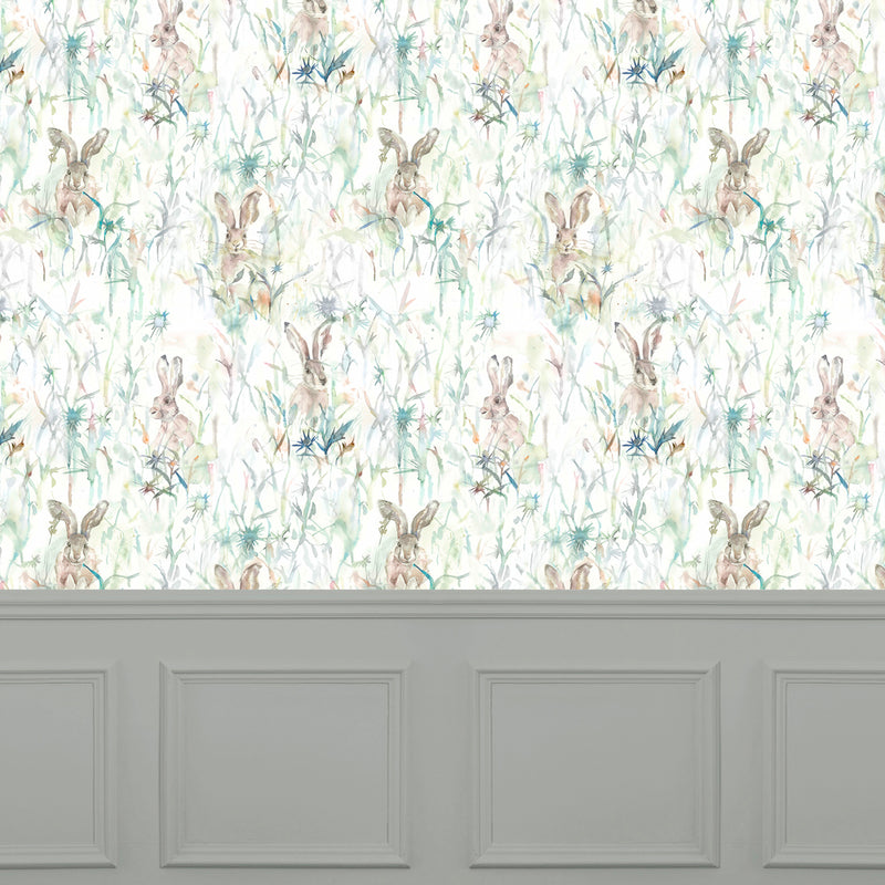 Voyage Maison Jack Rabbit 1.4m Wide Width Wallpaper in Fern