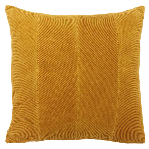 furn. Jagger Ribbed Corduroy Cushion Cover in Ochre Yellow