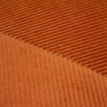 furn. Jagger Ribbed Corduroy Cushion Cover in Rust Orange