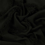 furn. Jakarta Tufted Throw in Black