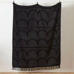 furn. Jakarta Tufted Throw in Black