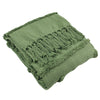 furn. Jakarta Tufted Throw in Moss Green