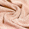 Striped Orange Throws - Jasper Herringbone Throw Brick Furn