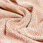 Striped Orange Throws - Jasper Herringbone Throw Brick Furn