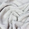 Geometric Cream Throws - Jasper Herringbone Throw Feather Furn