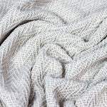 Geometric Cream Throws - Jasper Herringbone Throw Feather Furn