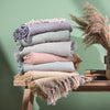 Geometric Cream Throws - Jasper Herringbone Throw Feather Furn