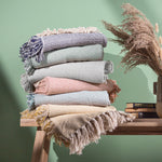 Geometric Blue Throws - Jasper  Throw Marine Furn