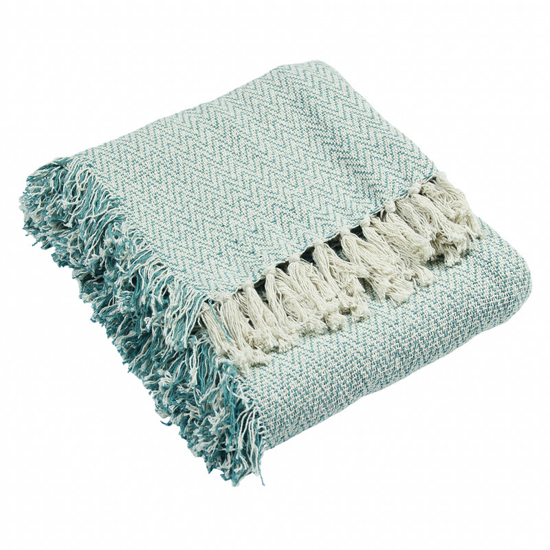 Geometric Blue Throws - Jasper  Throw Marine Furn