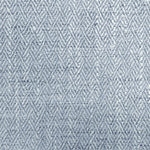 Herringbone Blue Fabric - Jedburgh Textured Woven Fabric Bluebell Voyage Maison