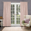 Herringbone Pink Fabric - Jedburgh Textured Woven Fabric Blush Voyage Maison