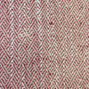 Herringbone Red Fabric - Jedburgh Textured Woven Fabric Garnet Voyage Maison