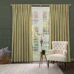 Herringbone Green Fabric - Jedburgh Textured Woven Fabric Meadow Voyage Maison