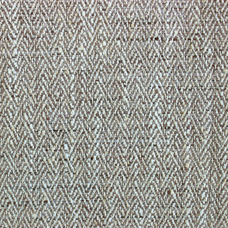 Herringbone Brown Fabric - Jedburgh Textured Woven Fabric Nut Voyage Maison