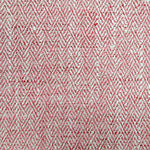 Herringbone Red Fabric - Jedburgh Textured Woven Fabric Poppy Voyage Maison