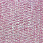 Herringbone Pink Fabric - Jedburgh Textured Woven Fabric Raspberry Voyage Maison