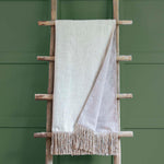 Voyage Maison Jedburgh Chevron Throw in Linen