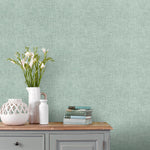 Voyage Maison Jedburgh 1.4m Wide Width Wallpaper in Duck Egg