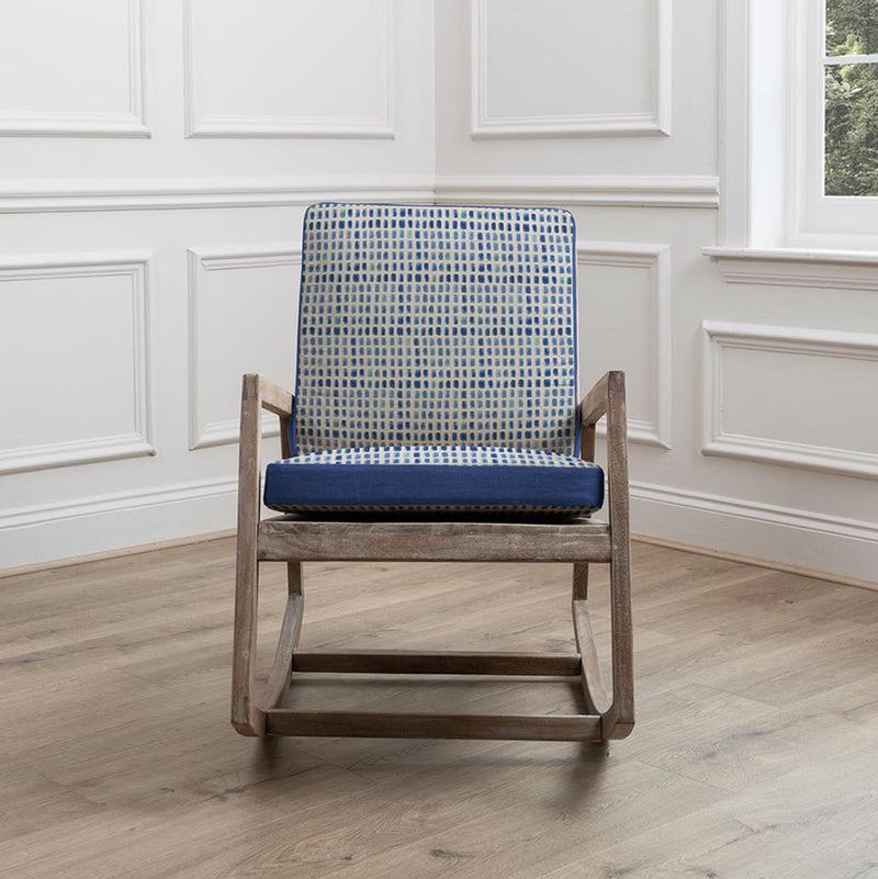 Voyage Maison Jonas Mango Wood Alma Chair in Blue