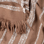 HÖEM Jour Woven Fringed Throw in Baked Clay