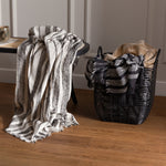 Striped Beige Throws - Jour Woven Fringed Throw Natural HÖEM