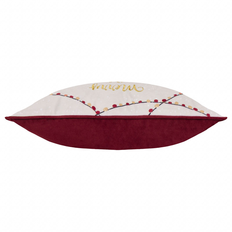  Cushions - Joy To All  Cushion Cover Snow/Berry Furn