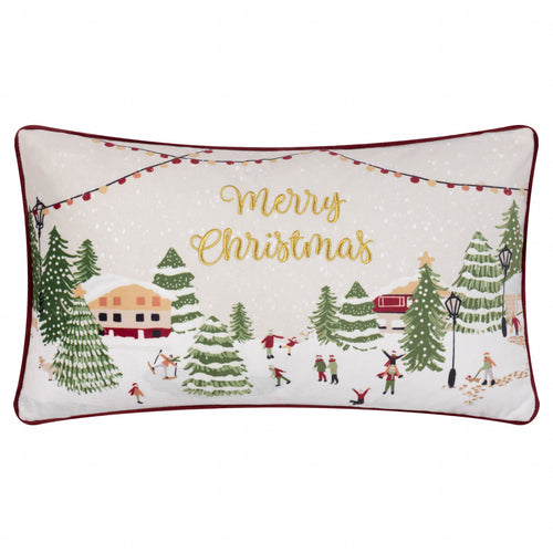  Cushions - Joy To All  Cushion Cover Snow/Berry Furn