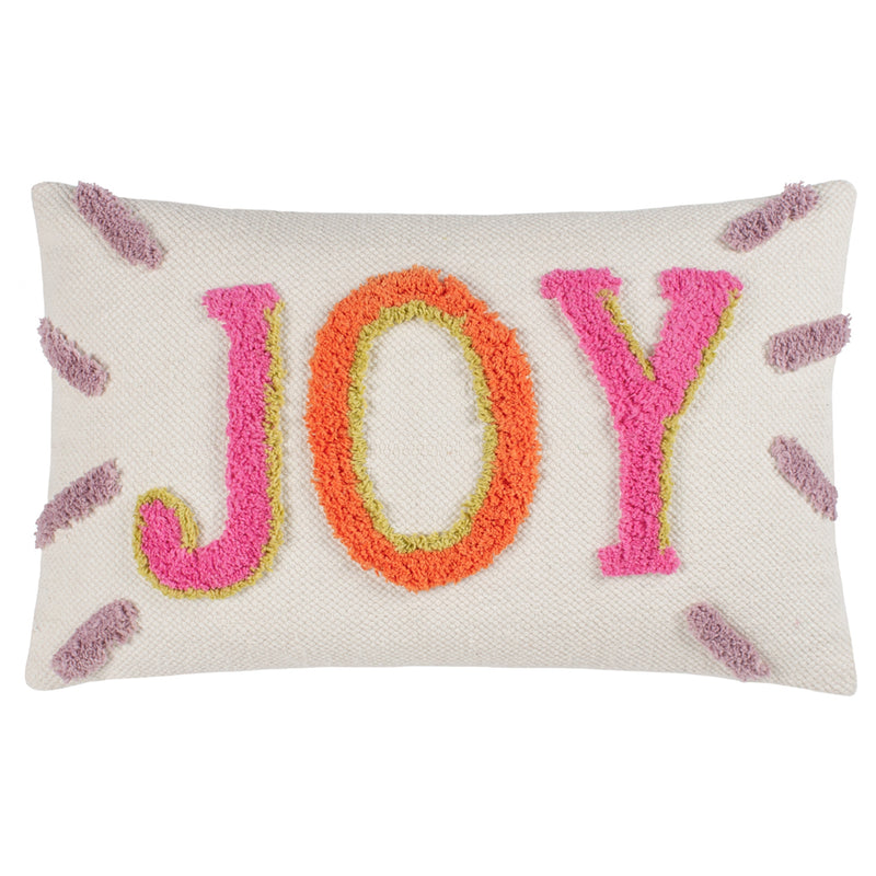 heya home Joy Cotton Tufted Cushion Cover in Pink