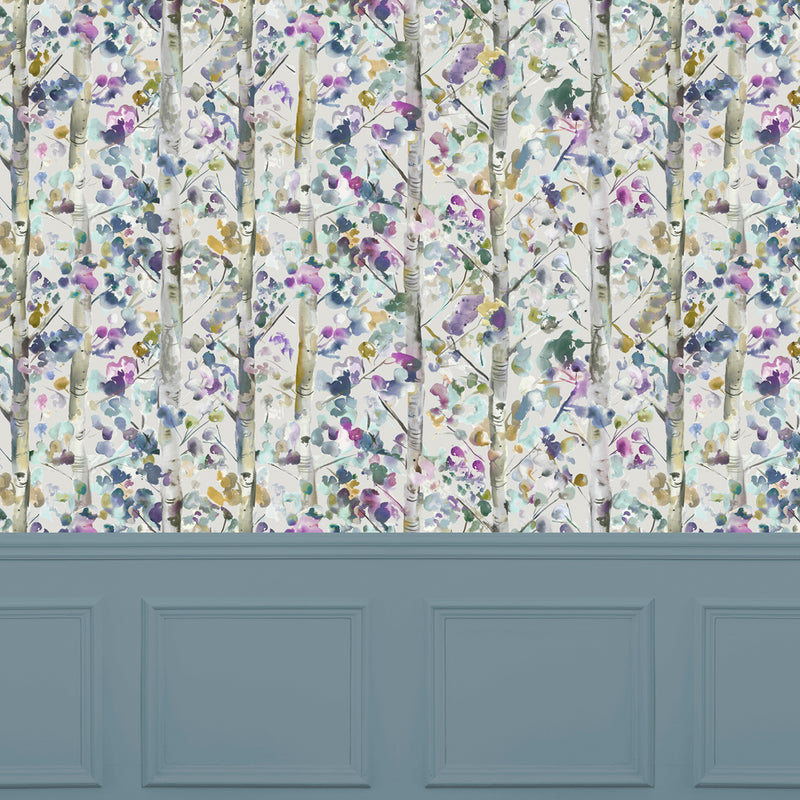 Voyage Maison Jumanah 1.4m Wide Width Wallpaper in Indigo