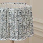 Floral Blue Lighting - Juna Pleated Scalloped Lamp Shade Denim Voyage Maison