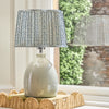 Floral Blue Lighting - Juna Pleated Scalloped Lamp Shade Denim Voyage Maison