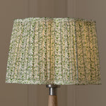 Floral Green Lighting - Juna Pleated Scalloped Lamp Shade Sage Voyage Maison