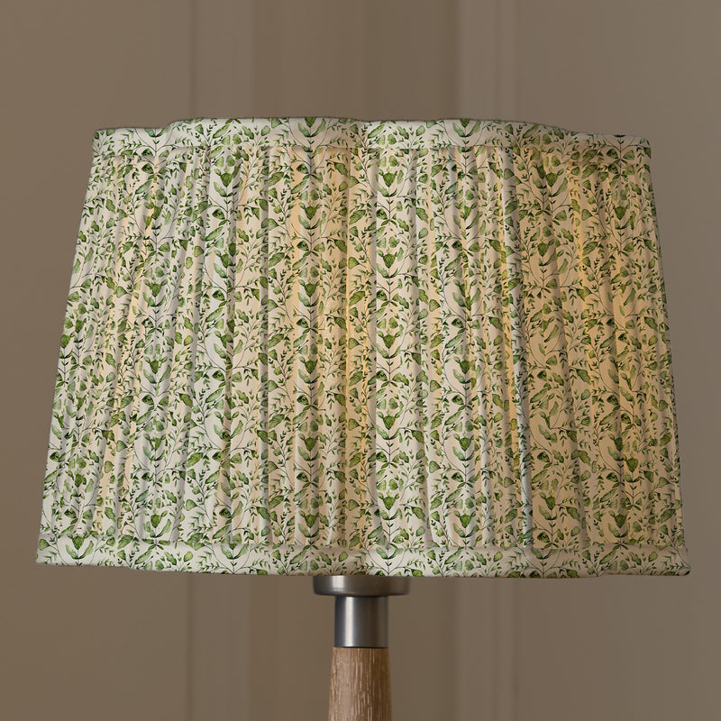 Floral Green Lighting - Juna Pleated Scalloped Lamp Shade Sage Voyage Maison