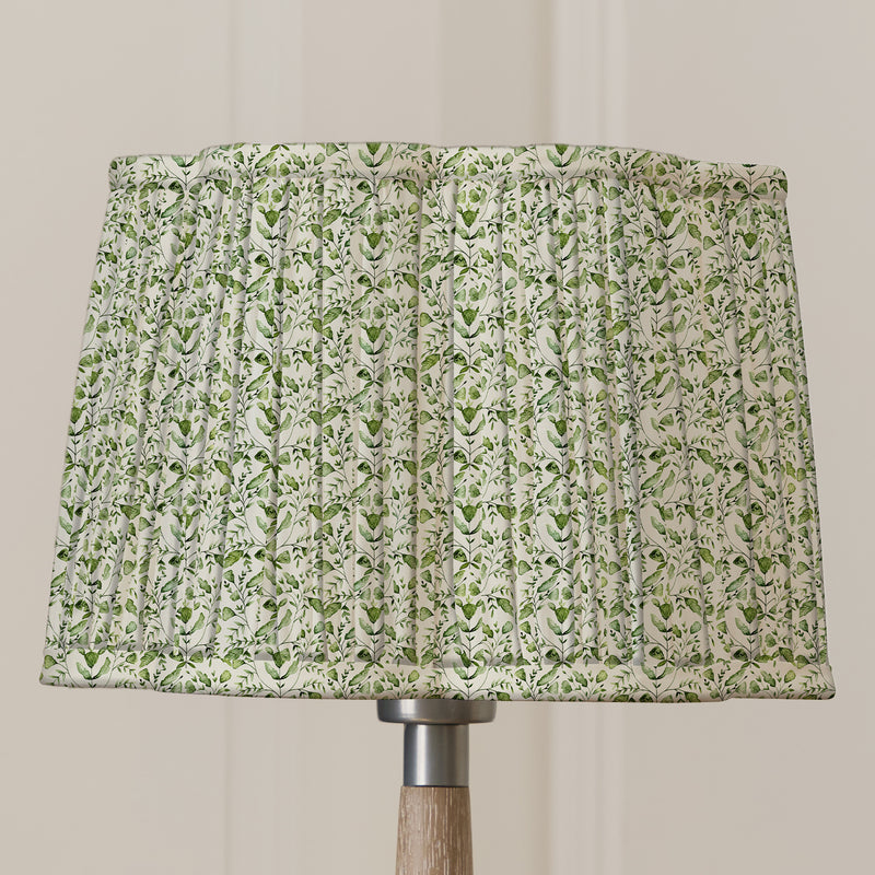 Floral Green Lighting - Juna Pleated Scalloped Lamp Shade Sage Voyage Maison