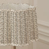 Floral Beige Lighting - Juna Pleated Scalloped Lamp Shade Stone Voyage Maison