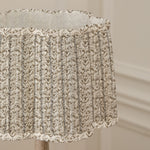 Floral Beige Lighting - Juna Pleated Scalloped Lamp Shade Stone Voyage Maison